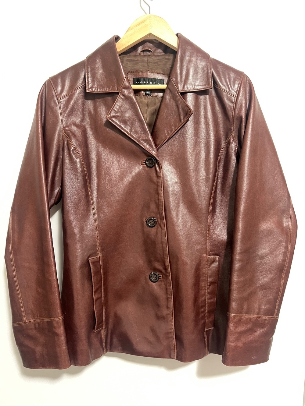 VINTAGE GALLERY Genuine Leather Blazer Jacket